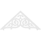 Ekena Millwork Pitch Athens Architectural Grade PVC Gable Pediment, 60"W x 27 1/2"H x 1"P (11/12) GPP060X028X100ATH - alternate 4